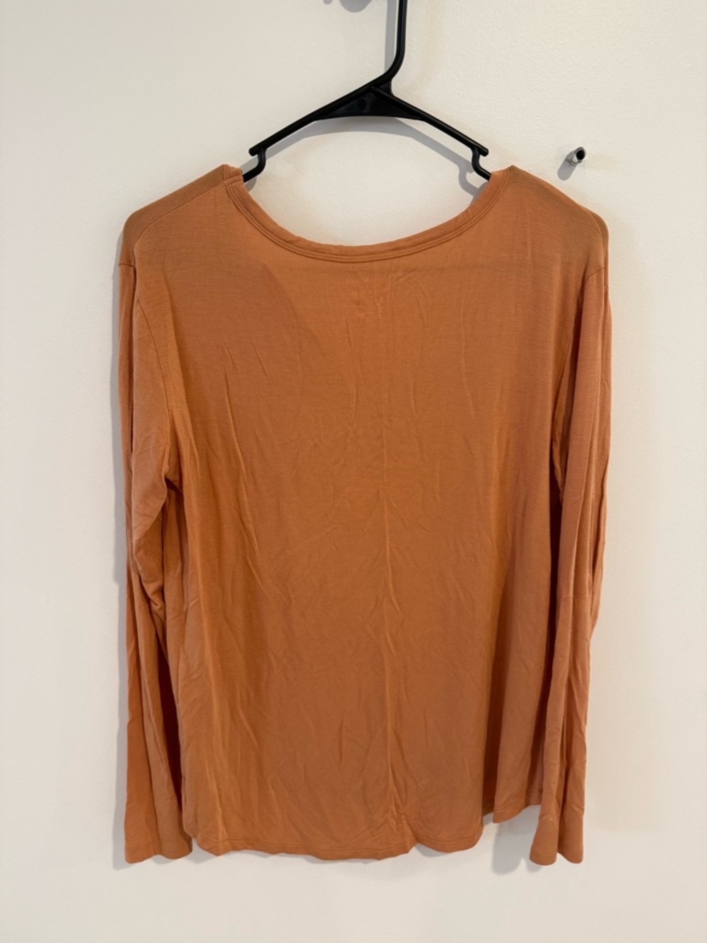 American Eagle Outfitters Long Sleeve Top in Rust Orange